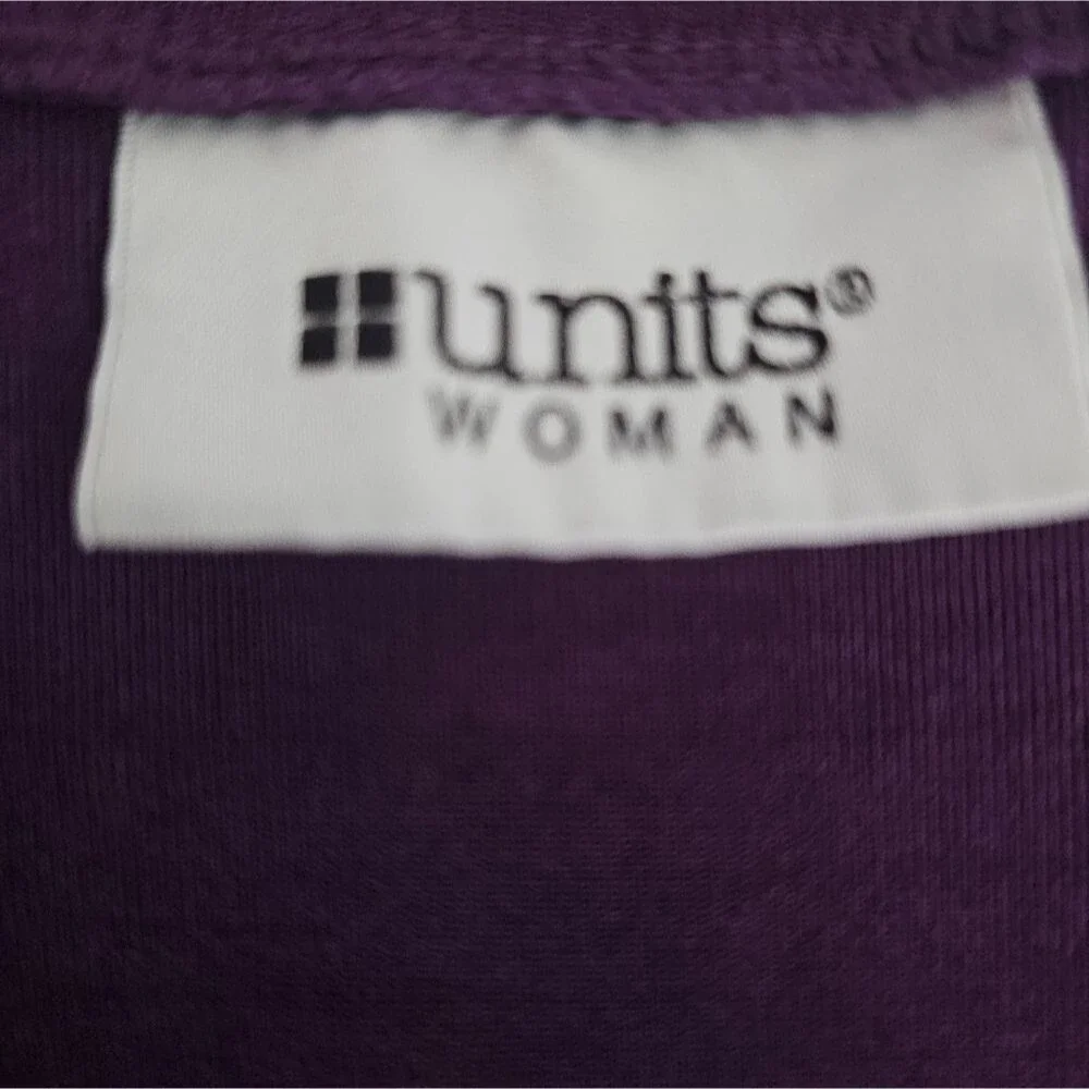 Units Woman Royal Purple Travel Cardigan 1X Acetate Stretch Cruise Resort Layer